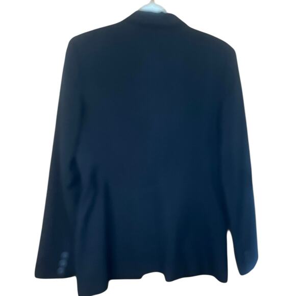 Norma Kamali Three Button Single Breasted Black Blazer Size 14 - Picture 4 of 4